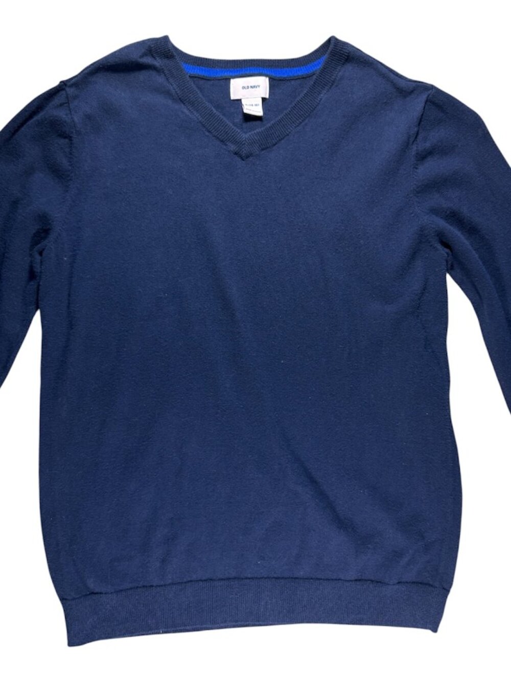 Old Navy Boys XL 14-16 Lightweight Sweater Navy Blue Pullover Knit (331)